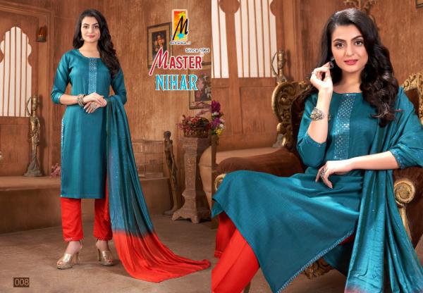 Master Nihar Regular Wear Kurti Pant And Dupatta Collection